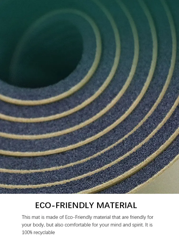Lezyan Namaste نسخة 5mmPU الطبيعية سجادة يوغا مطاطية موقف خط امتصاص العرق المضادة للانزلاق اللياقة البدنية Спортивный имнастиский