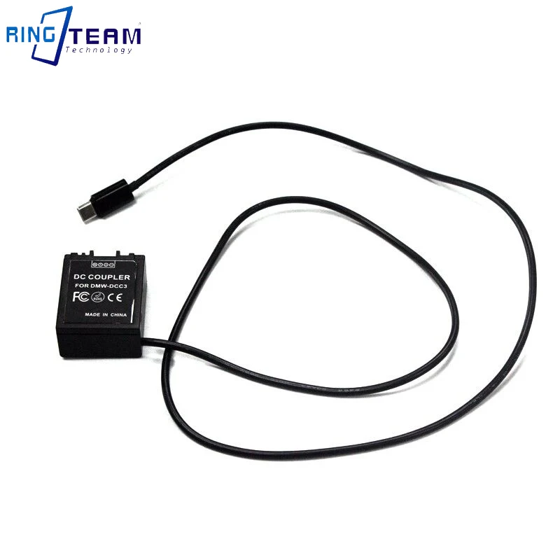 Type C Cable to DMW-BLB13 Dummy Battery DMW-DCC3 DC Coupler for G1 GH1 GF1 G2 G10 camera