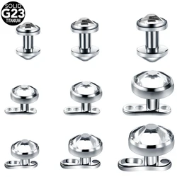 20Pcs/lot G23 Titanium Micro Dermal Anchor Top Set With Base Dermal Piercing Hide In Skin Dermal Rings Piercings Body Jewelry