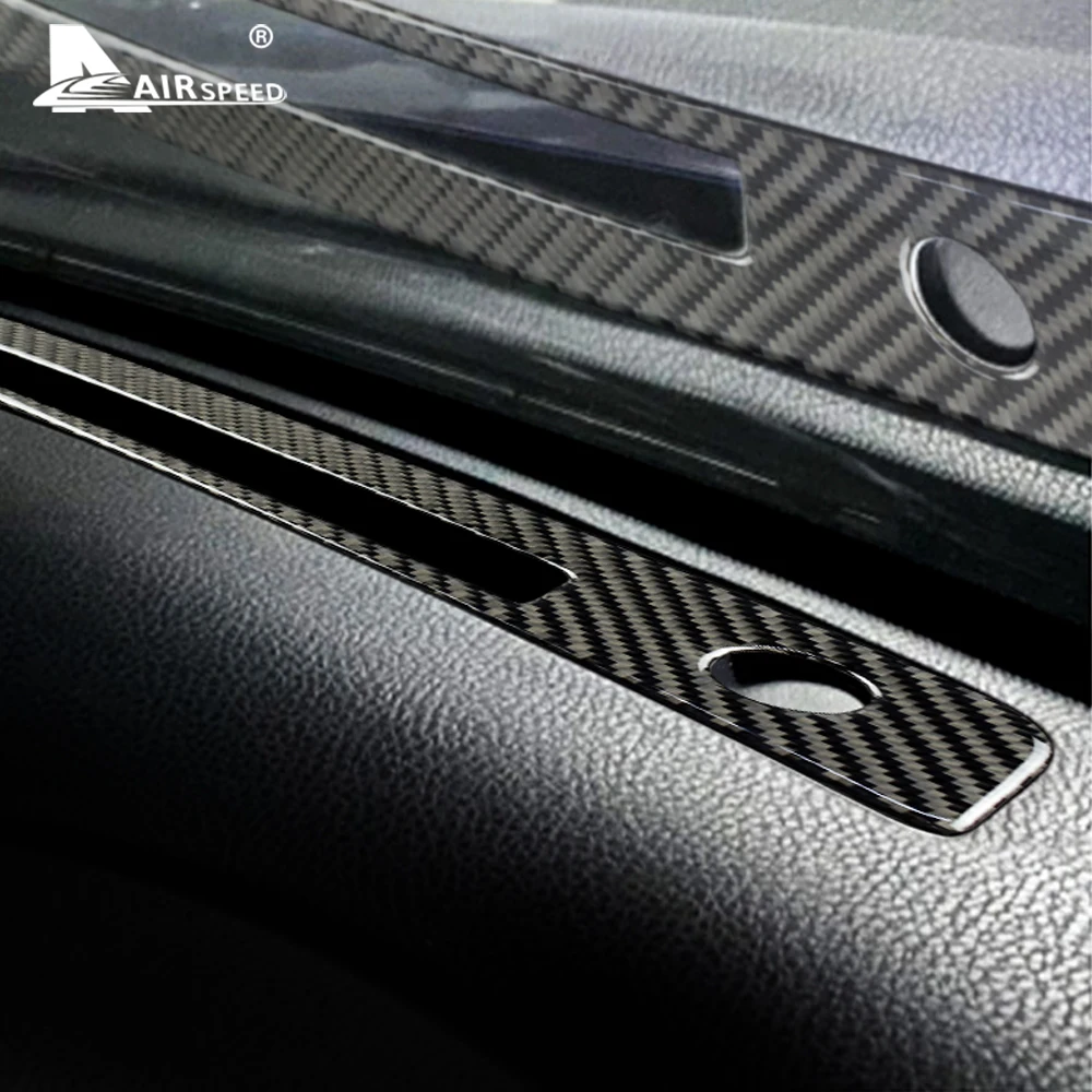 Real Soft Carbon Fiber for Subaru BRZ Toyota 86 2013 2014 2015 2016 2017 2018 2019 2020 Car Front AC Outlet Vent Sticker Trim