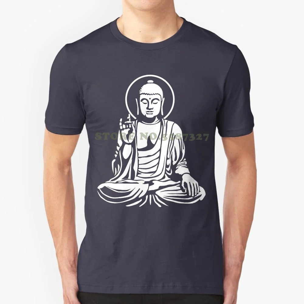 New Pure Cotton Short Sleeves Hip Hop Fashion Mens T Shirt Buddha Statue Buddhism Men's T Shirt By