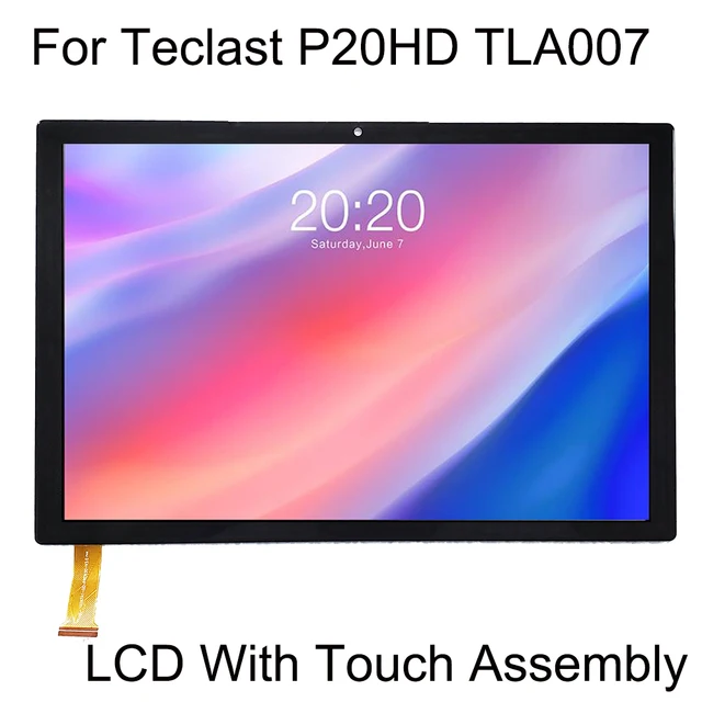 Nowy wyświetlacz LCD dla 10.1 "cal tabletka Teclast P20HD TLA007 ekran dotykowy Digitizer panel dotykowy czujnik szkła montaż LCD