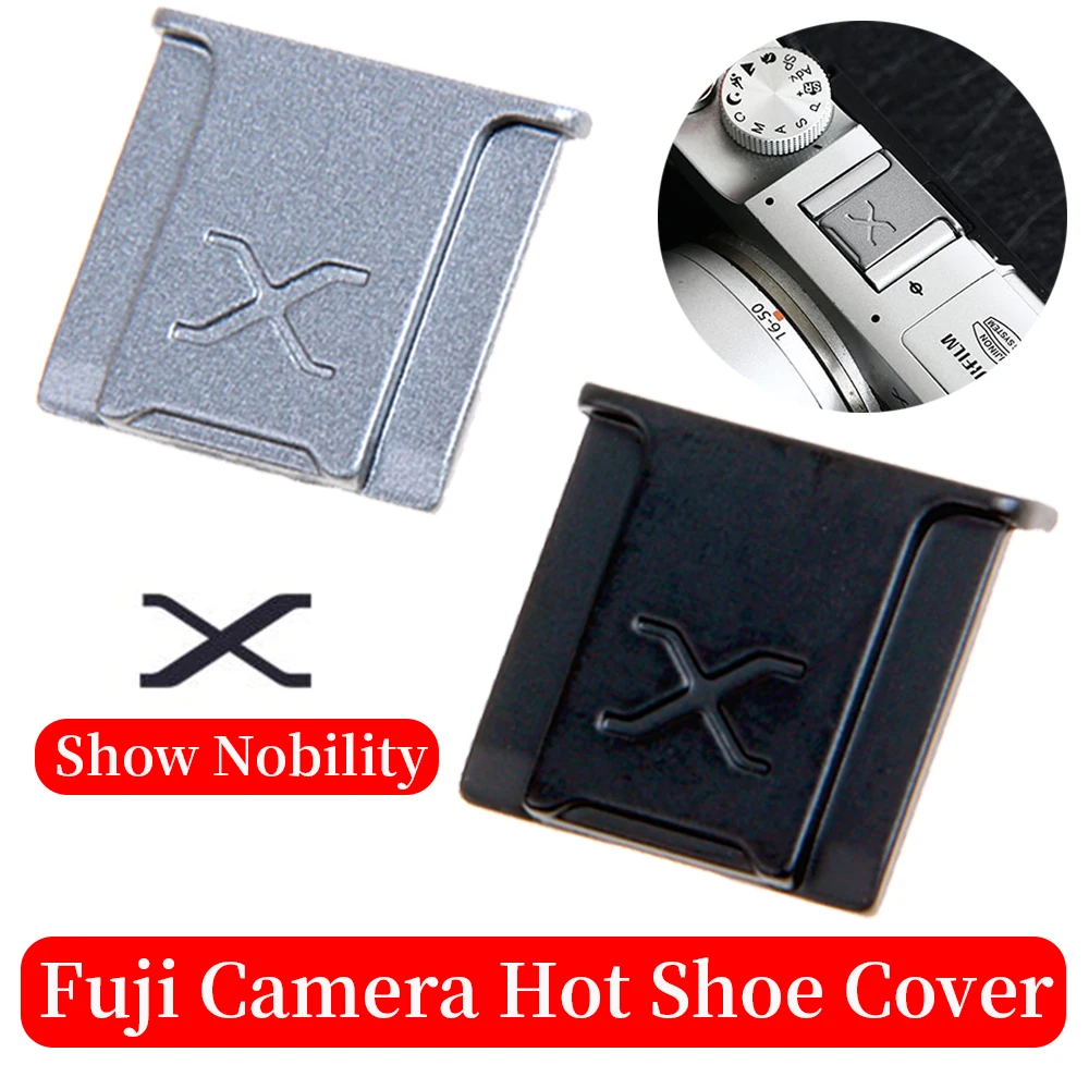 X Standard Metal Hot Shoe Cover Fuji XE4-XT4-XT30-XT20-XT3 Micro Single X100V-XT10-XT2-XPR03-X100T XE3 Camera Shutter Button