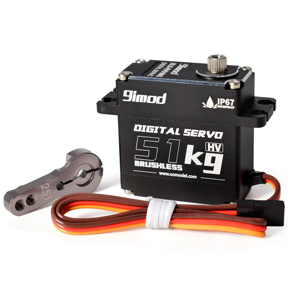 9imod 방수 51KG BLS-HV51MG 8.4V HV 브러시리스 디지털 서보 1:8 1:10 RC 크롤러 보트 로봇 DIY