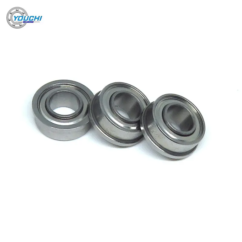 10pcs 6.35x12.7x4.762 mm SFR188 ZZ EE Inner Extended Flange Bearing 1/4x1/2x3/16 Inch R188 FR188 Flanged Ball Bearings