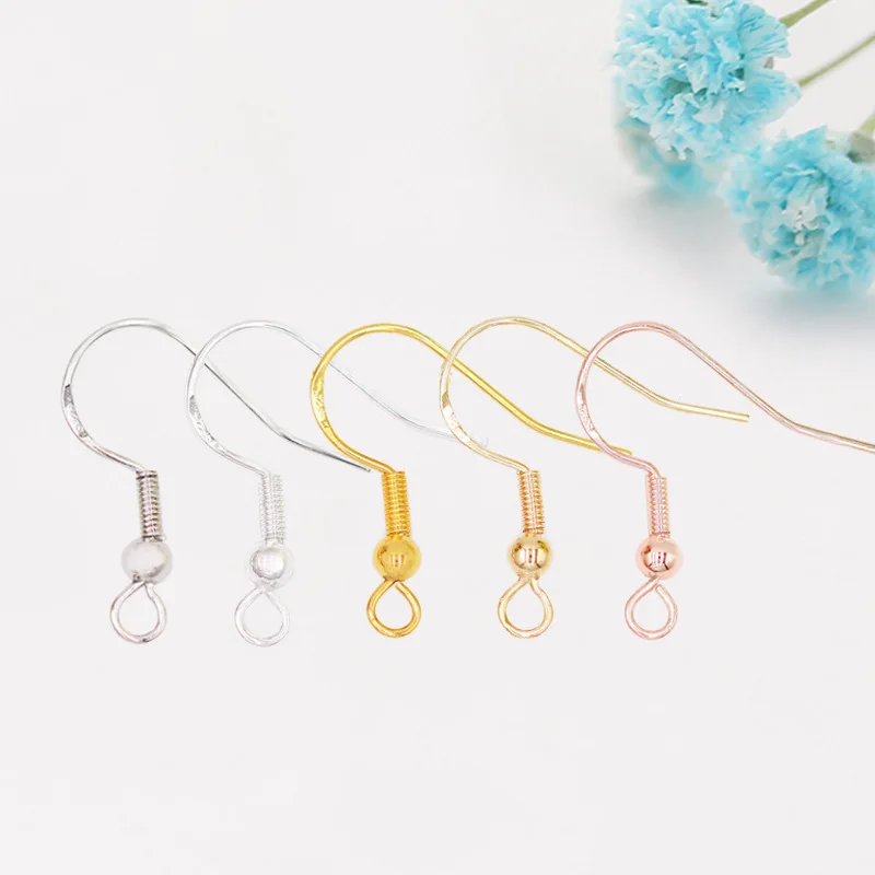 20-50Pcs Color-preserving 925 Sterling Silver Ear Hook Accessories Ear Jewelry Handmade DIY Serling Silver Jewelry Accessories