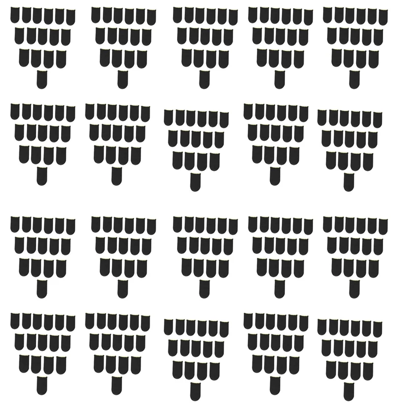 携帯電話用18ピンカーボンファイバーフィンガースリーブPubg mobileゲームプレススクリーンフィンガースリーブブラック & イエロー (320個)