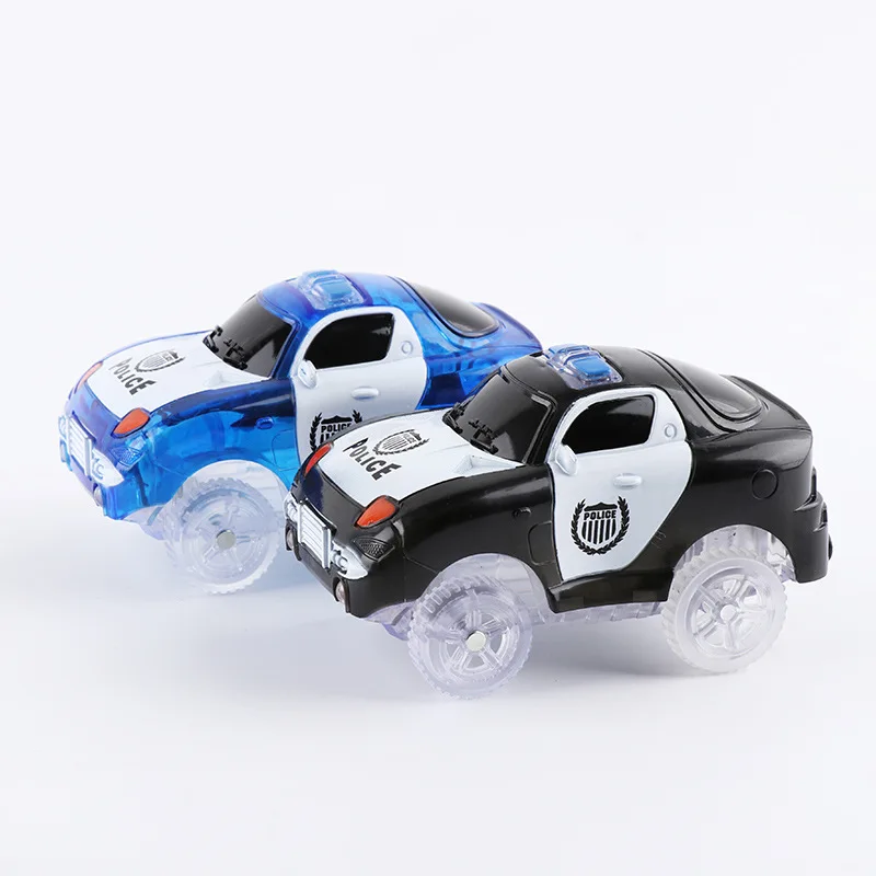 5.4cm Magical Electronics LED Car Toys With Flashing Lights Educational Toys Electronics Glow Car Lights Glowing Racing Toy