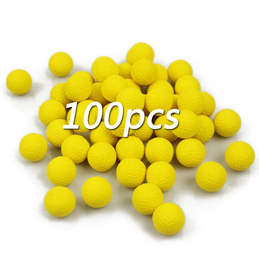 100Pcs Toy Gun Bullet Balls For Gun Balls Rival Zeus Apollo Toy Outdoor Practice Less Impact For Children Toy Gun Accessories