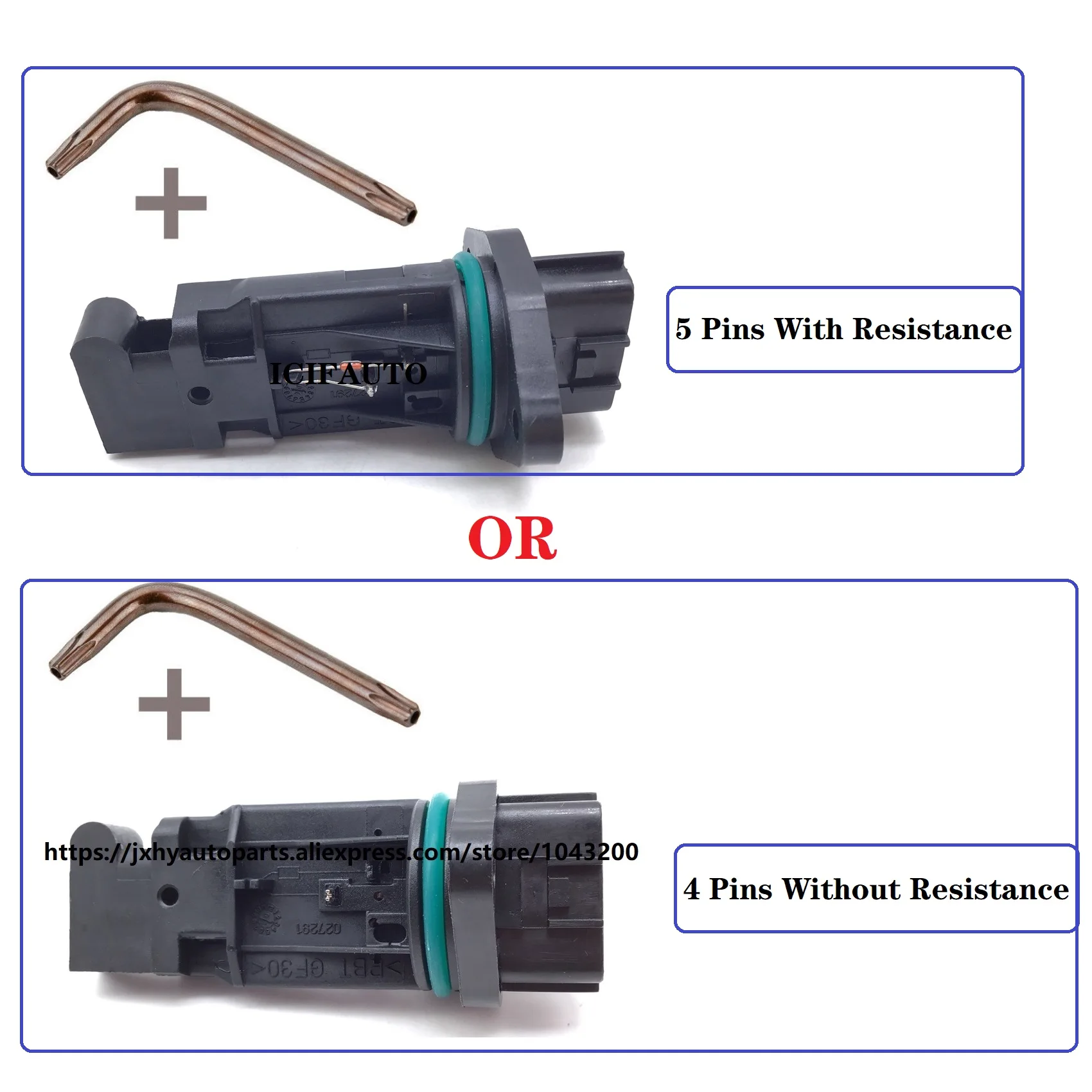 4 or 5 Pins for Subaru Forester Impreza 2.0 T Mass Air Flow Meter Maf Sensor+Screwdriver 22680-AA301, 22794-AA010,22794-AA000