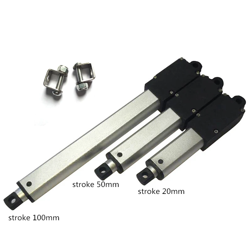 188N Micro DC Linear Actuator 10mm 30mm 50mm 75mm 100mm 12V Telescopic Rod Mini Electric Lineal Actuador Motor Remote Controller