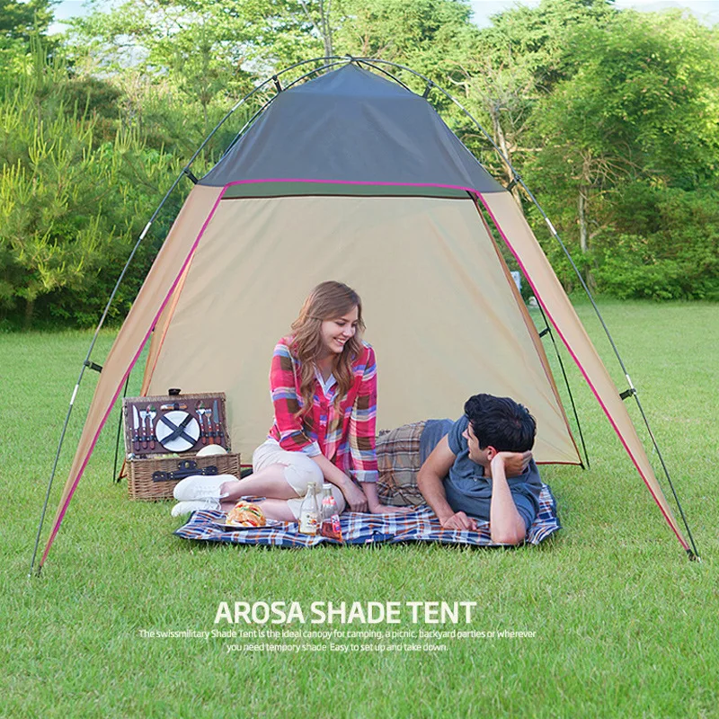 Outdoor canopy light tent windscreen camping large awning picnic beach naturehike party ultralight backpacking  roof