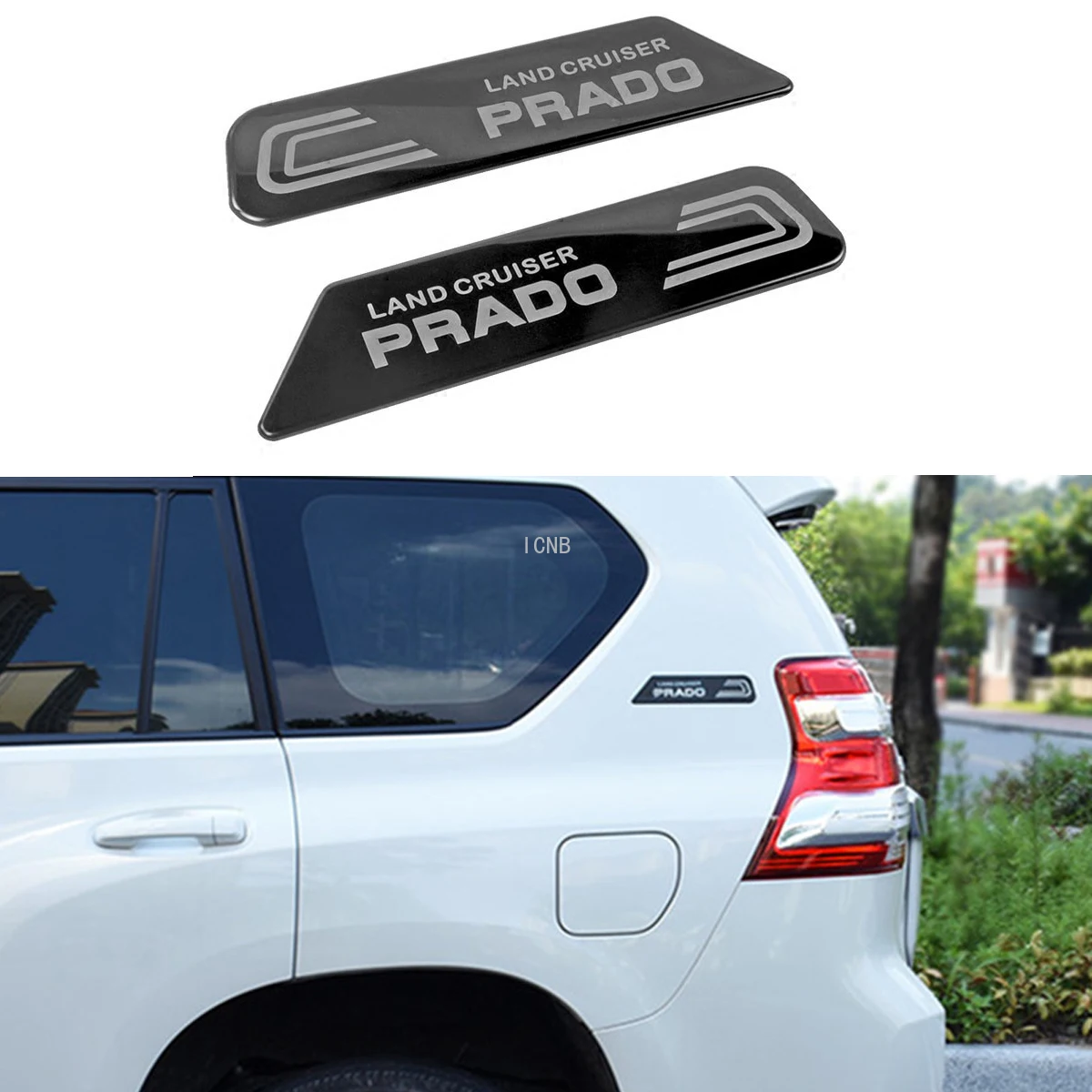 2PCS/set Stainless Steel Body Stickers for Toyota Land Cruiser Prado 120 150 2003-2009 2010-2013 2014 2015 2016-2019 Accessories