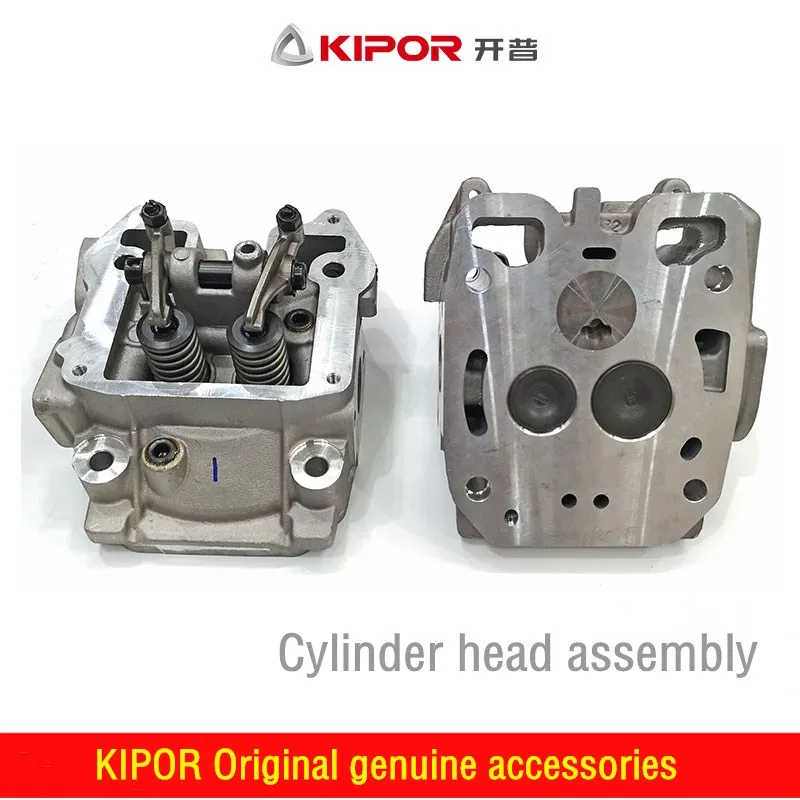 KIPOR KDE12 water cooled double cylinder diesel generator accessories cylinder head KM2V8002100T cylinder head assembly