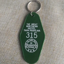 The Great Northern Hotel Room # 315 Twin Peaks Key Tag Keychain Key Ring