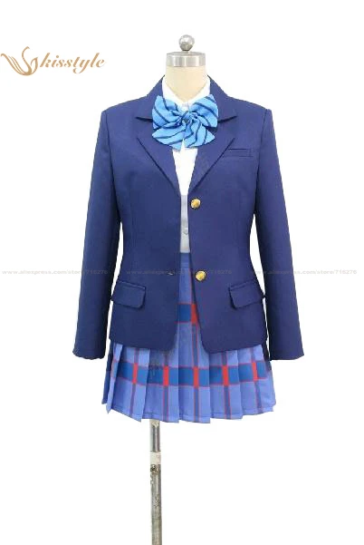 Kisstyle Fashion Love Live! Eli Ayase Rin Hoshizora Cosplay Costume Otonokizaka Academy Uniform,Customized Accepted