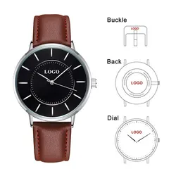 CL050 Watch Factory OEM Your Own Brand Watches Waterproof Custom Logo Minimalist Men Wristwatch