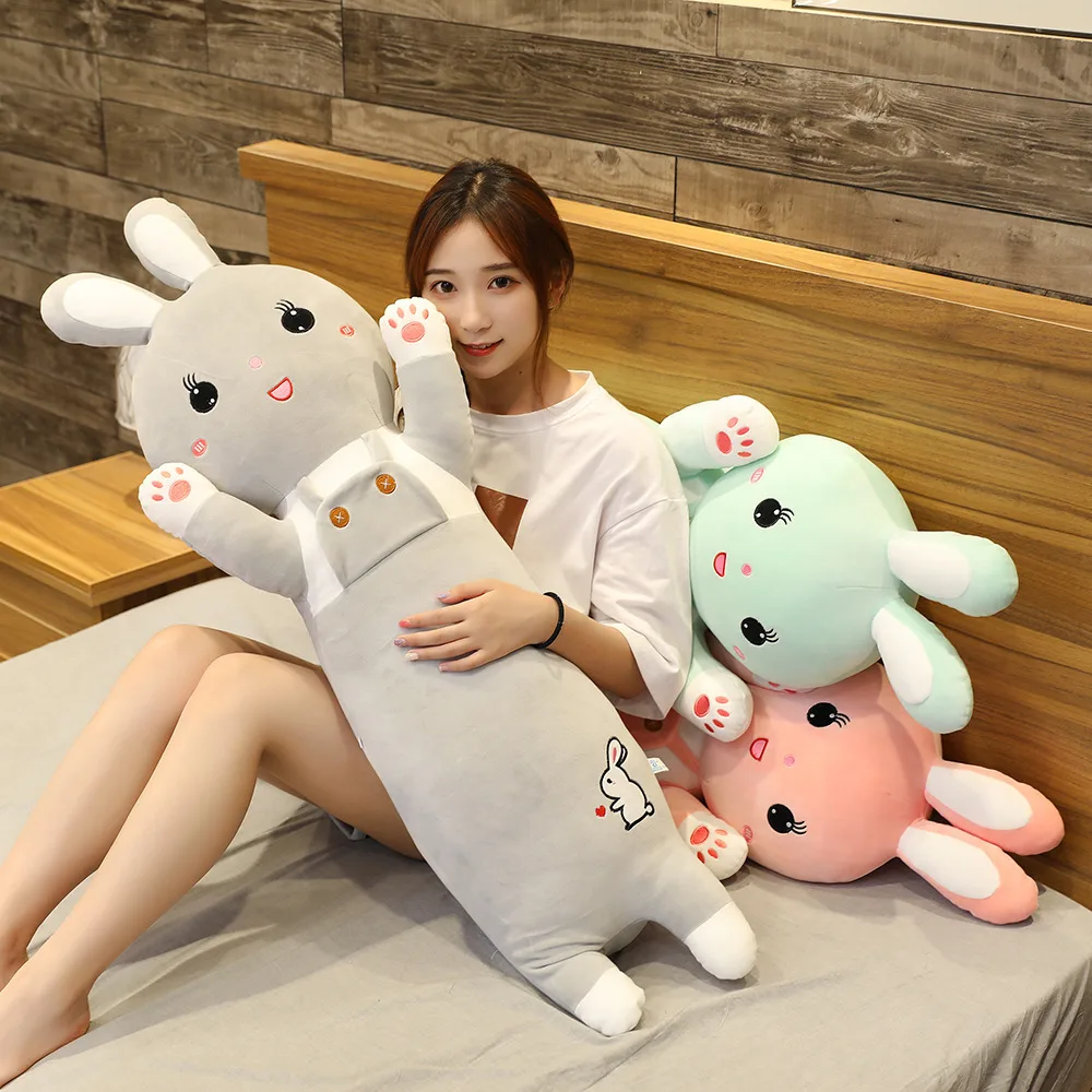 

Cute Rabbit Stuffed Animals Pillow Plush Doll Sleeping Doll Stitch Comforting Girl Cute Doll Birthday Christmas Gift Girl Games