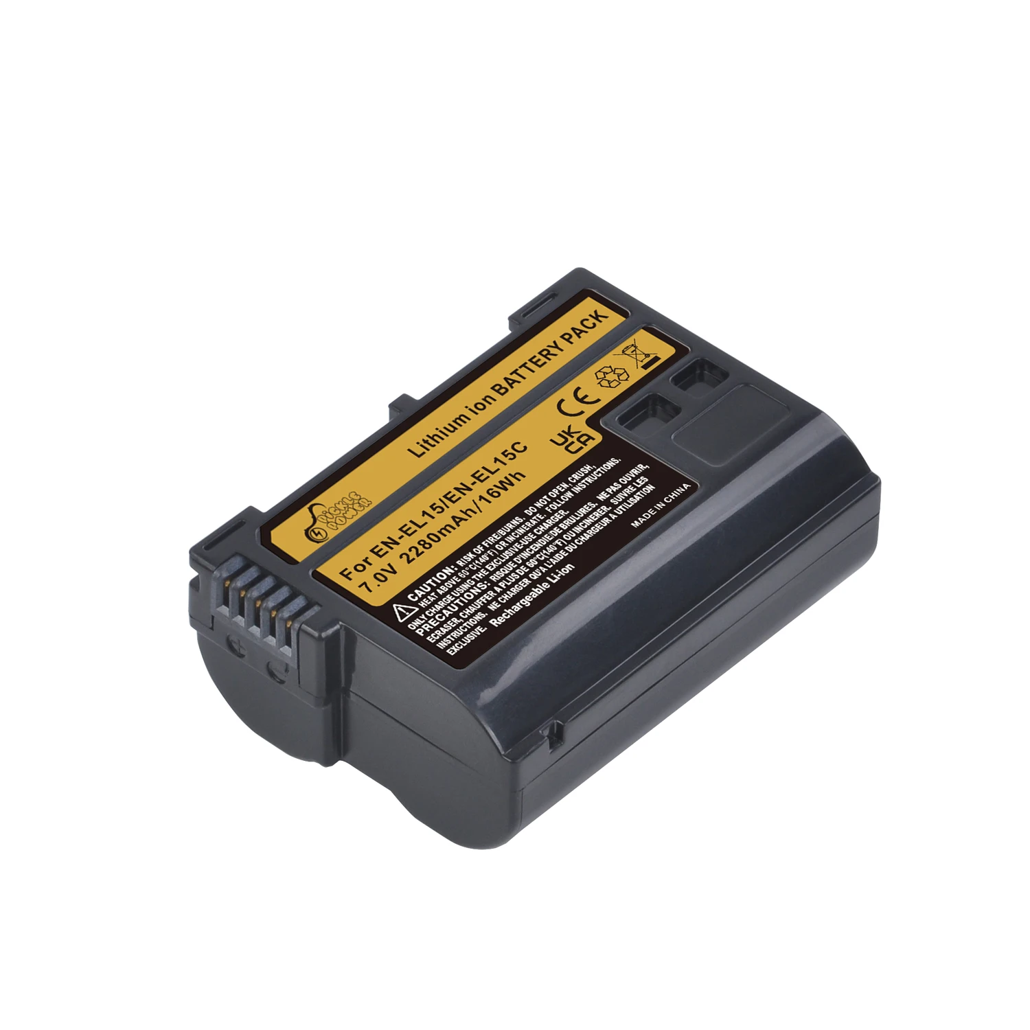 Аккумулятор Pickle Power 2280mAh EN-EL15C EN-EL15 для камер Nikon Z5 Z6 Z6 II Z7 Z7II D780 D850 D800E D7500 NEW Z Series