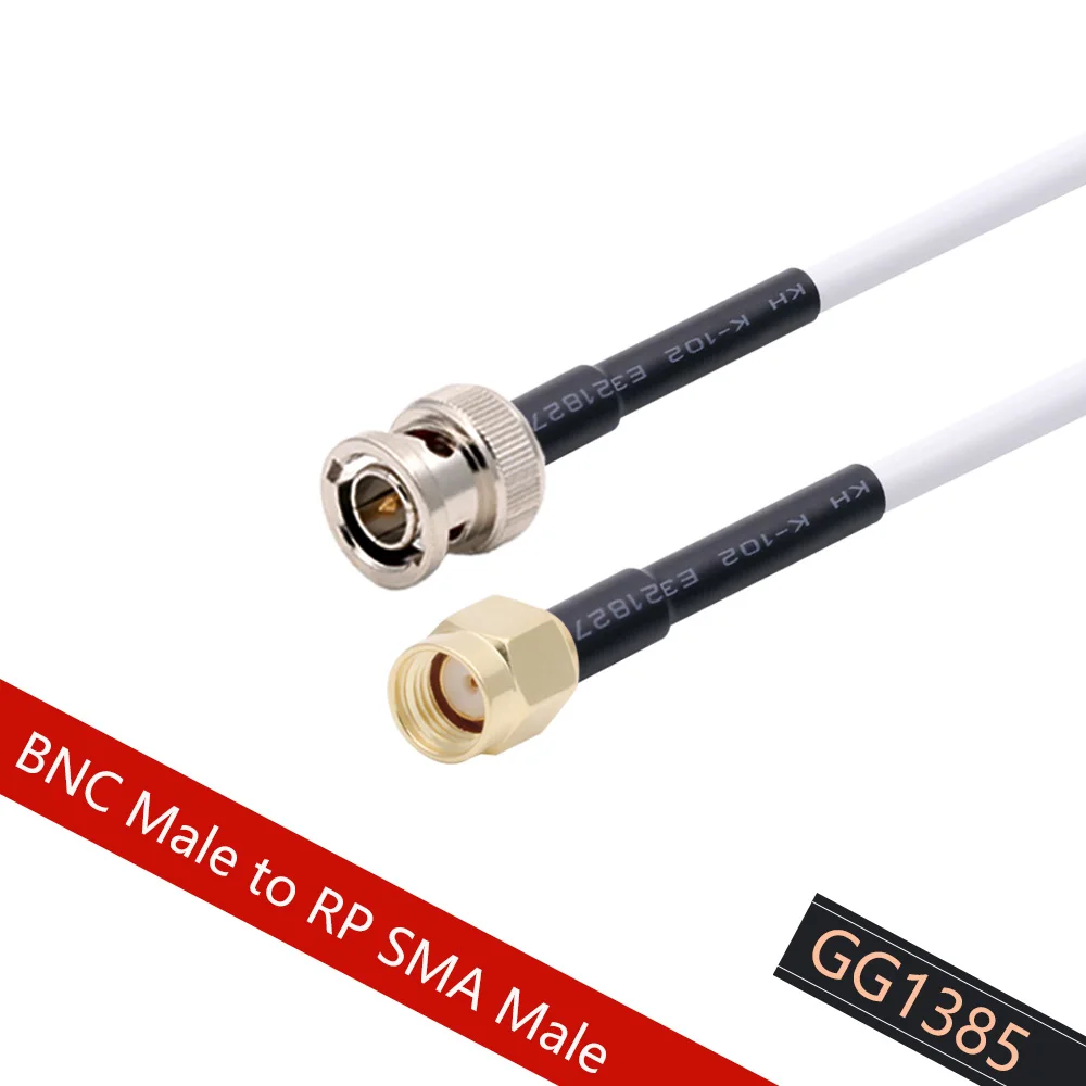 Cable RG58 BNC macho a enchufe macho SMA, adaptador de conector de extensión RF de 50 Ohm, puente RF Pigtail de 0,5 M, 1M, 2M, 5M, 10M, 20M