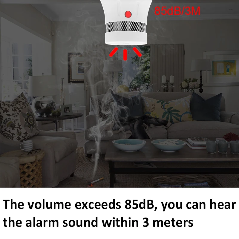 Cpvan-detector de humo Tuya WiFi, sistema de seguridad para el hogar, combo de humo, alarma contra incendios
