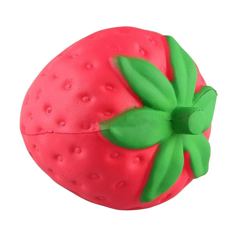 Squishy Strawberry cheap Slow Rising Squeeze Phone Strap Charm Squishes Simulation soft Scented Kid Toy Gift Collections