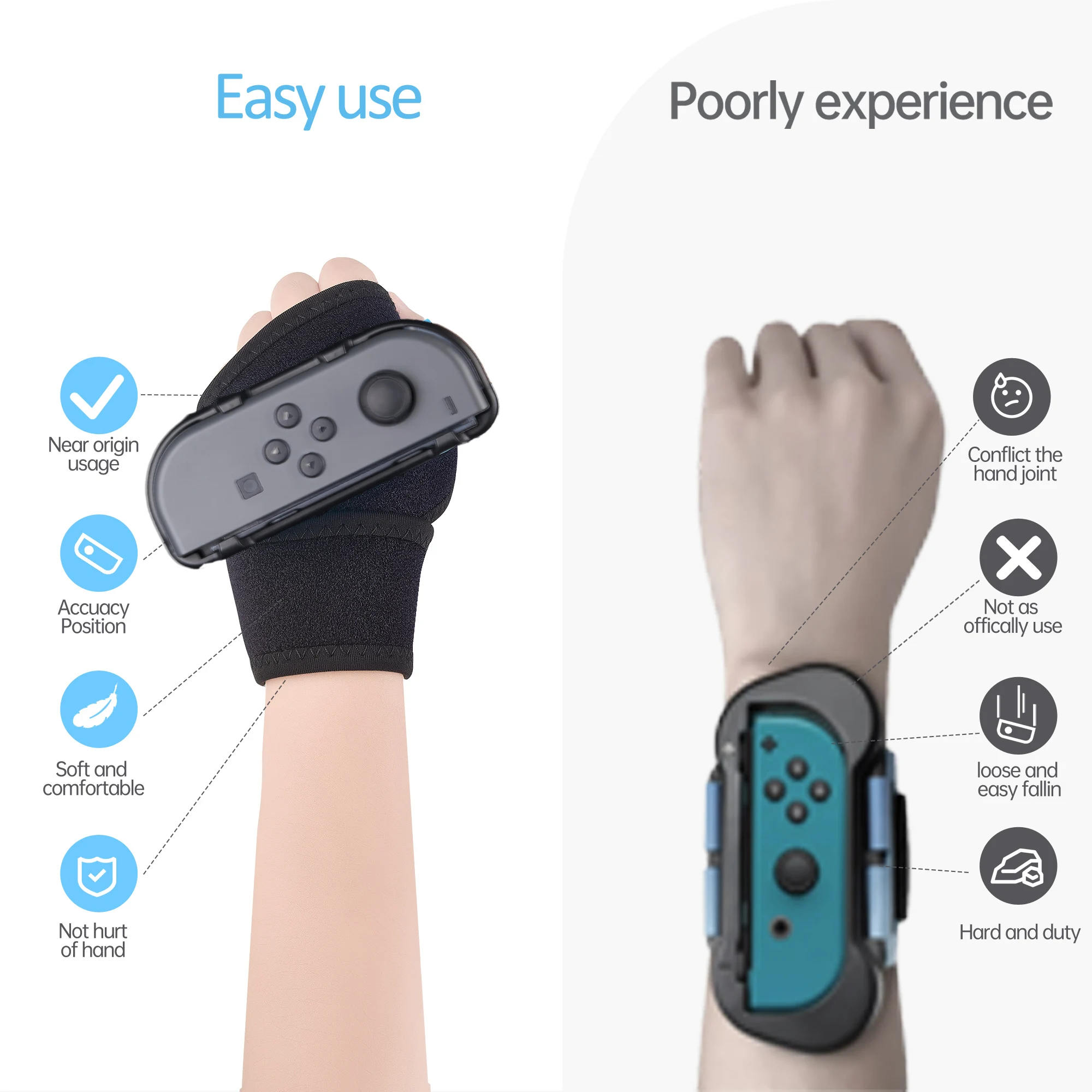 Do przełącznika Nintendo Just Dance 2022/2023 akcesoria do kontrolera Joy-Con Armband regulowane elastyczne paski do tańca opaska na nadgarstek