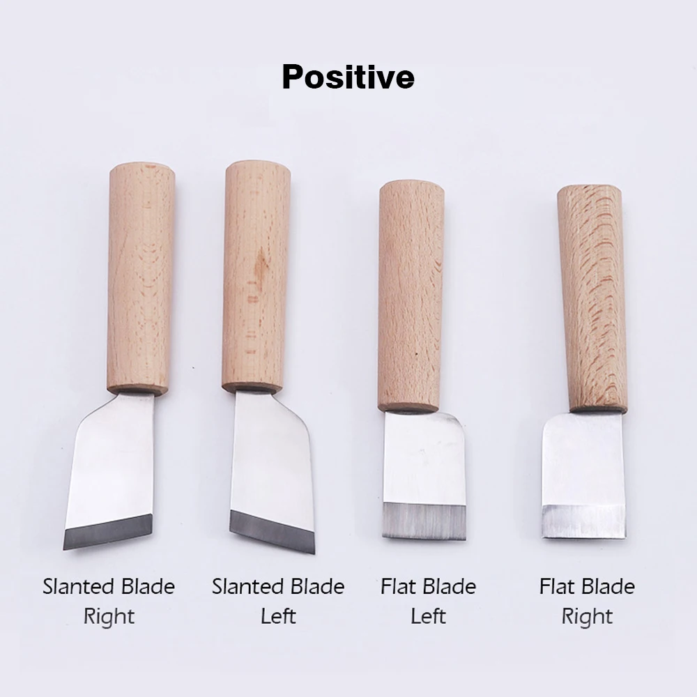 WUTA Professional Leather Craft Cutting Knife DIY Craft Knife Sharping Skiving Tool High Speed Steel Blade Right/Left Handed