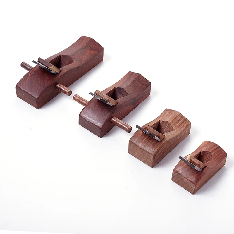 1pcs Mahogany Carpenter planer diy woodworking hand with handle 55mm/68mm/98mm/120mm Mini Woodworking Planer