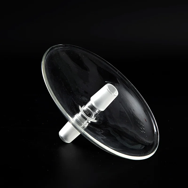 100mm Max Diameter Heat Resistant Joint Size 14mm Male-male Shisha High Borsilicate Glass Ovenproof Plates For Hookah Tray