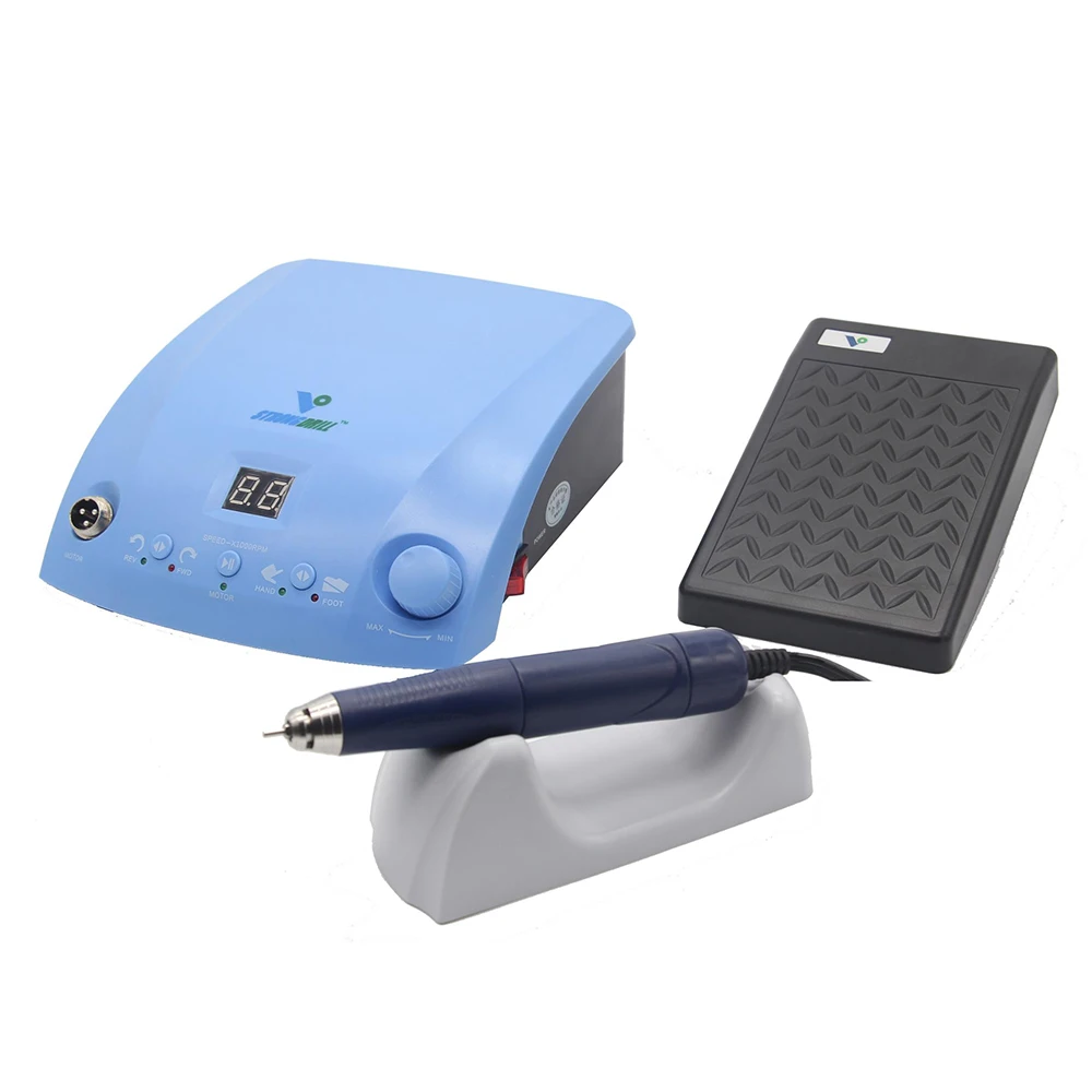 Portable Dental 50000RPM Brushless Micromotor Double-lock Polishing Handpiece Strong Drill Micro Motor