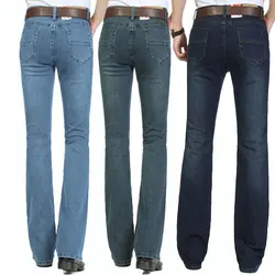 Jeans For Men New Mid-Waist Stretch Flared Jeans Men's Flared Pants Classic Designer Flared Jeans Size 26-40