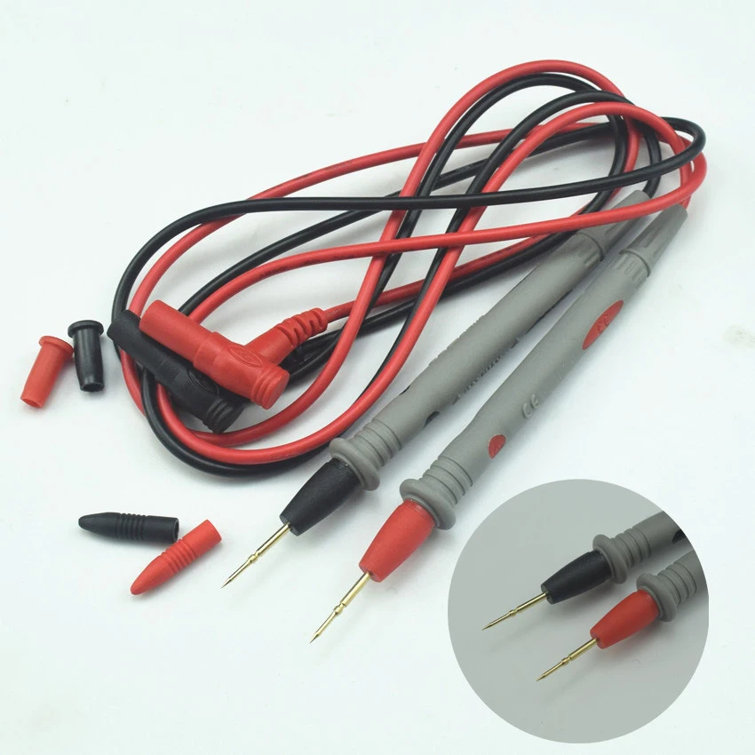 1 Pair 1000V 20A Tester Pen Banana Plug Wire Cable Probe Thin Needle Test Probes Leads Pin for Digital Multimeters Meter