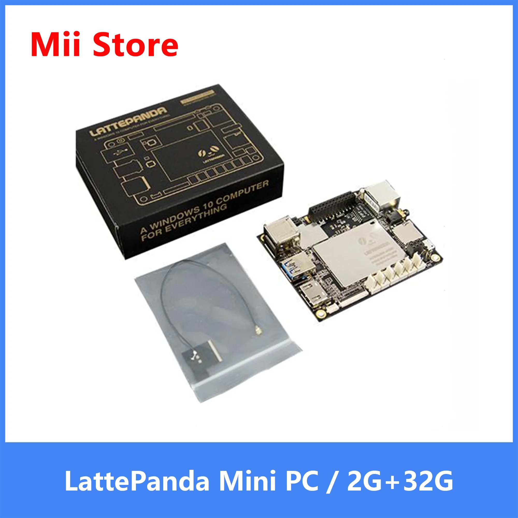 LattePanda Mini PC V1.0-كمبيوتر ويندوز 10 قوي 2 جيجابايت/32 جيجابايت إنتل HD الرسومات