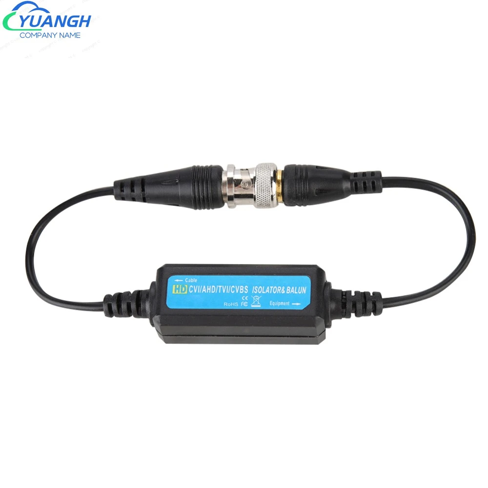 

CCTV Ground Loop Isolator HD-TVI/CVI/AHD/CVBS HD Video Balun BNC Male To Female CCTV Cable