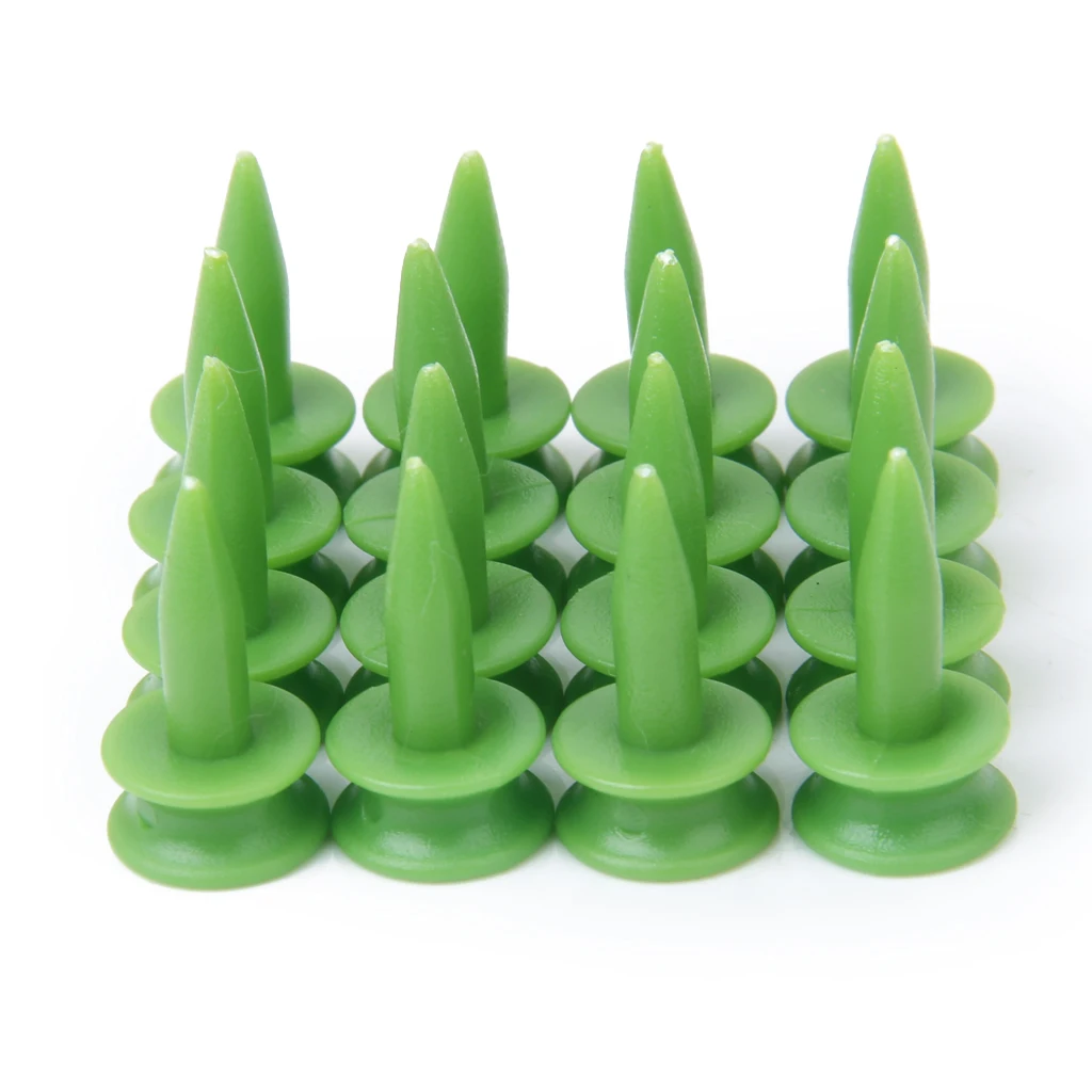 100pcs 23mm Professional Small Green Plastic Golf Tee Step Castles Tees Golfer Golf Tees Replacement Clubs Equipment Golfer Gift