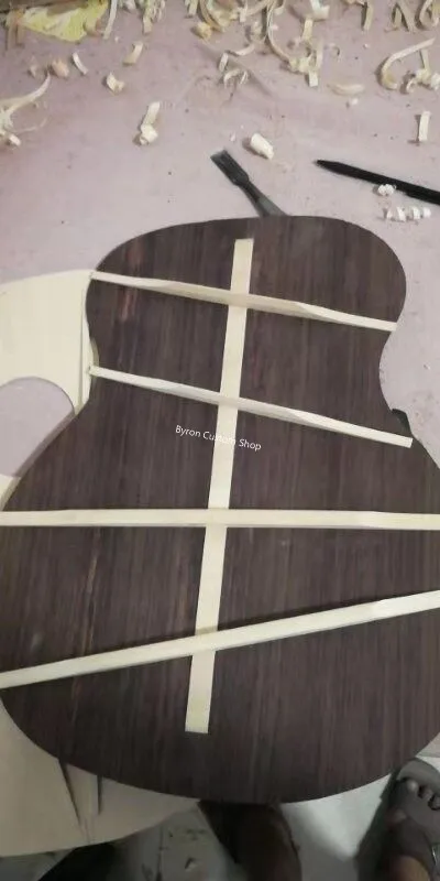 free shipping solid wood V shape bracing acoustic guitar Factory Custom solid wood Guitarra handmade customize cutaway  guitar