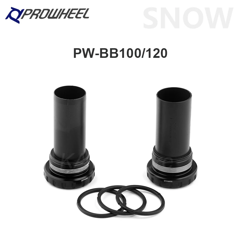 PROWHEEL Fat Bicycle Crankset 104BCD 170MM Snow Bike Crank Arm e-bike Bottom Bracket Axis 176mm 192mm Bicycle Parts