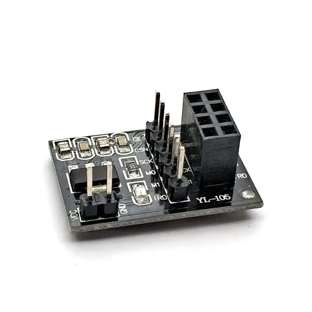 Nrf24l01 módulo adaptador sem fio 3.3 v nova placa adaptador de soquete para 8pin para arduino robô carro 24l01 módulo sem fio