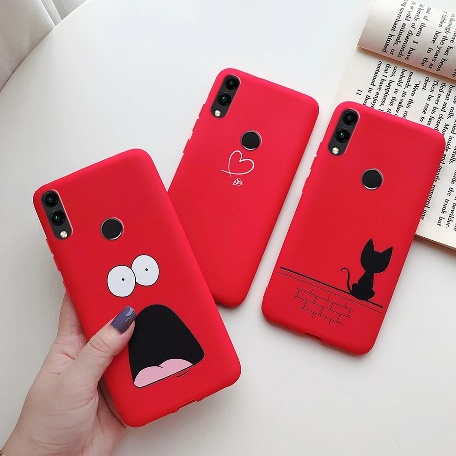 For Huawei Honor 8C Case Silicon Soft TPU Cute Painted Back Cover Phone Case For Huawei Honor 8C BKK-L21 8 C Honor8C Case bumper