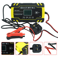 LCD Full Automatic Car Battery Charger Maintainer Trickle 24V 12V 8A 4A Car Automatic Motorcycle UK/AU Plug