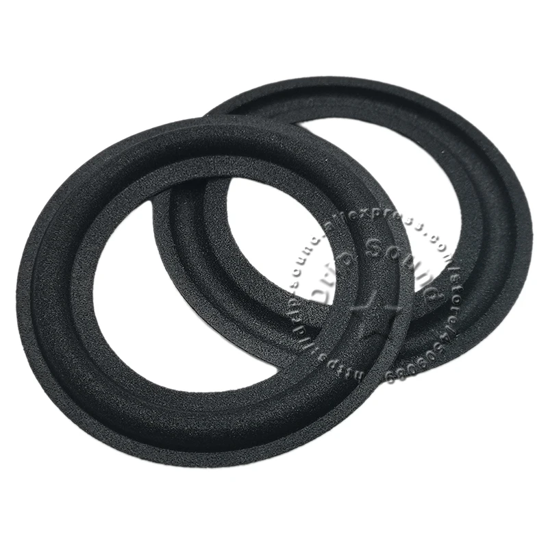 2pcs 2"/2.5"/3"/3.5" Inch Speaker Foam Folded Edge Ring Woofer Repair Side Surround Circle Replacement Parts 50-90mm/1.97"-3.54"