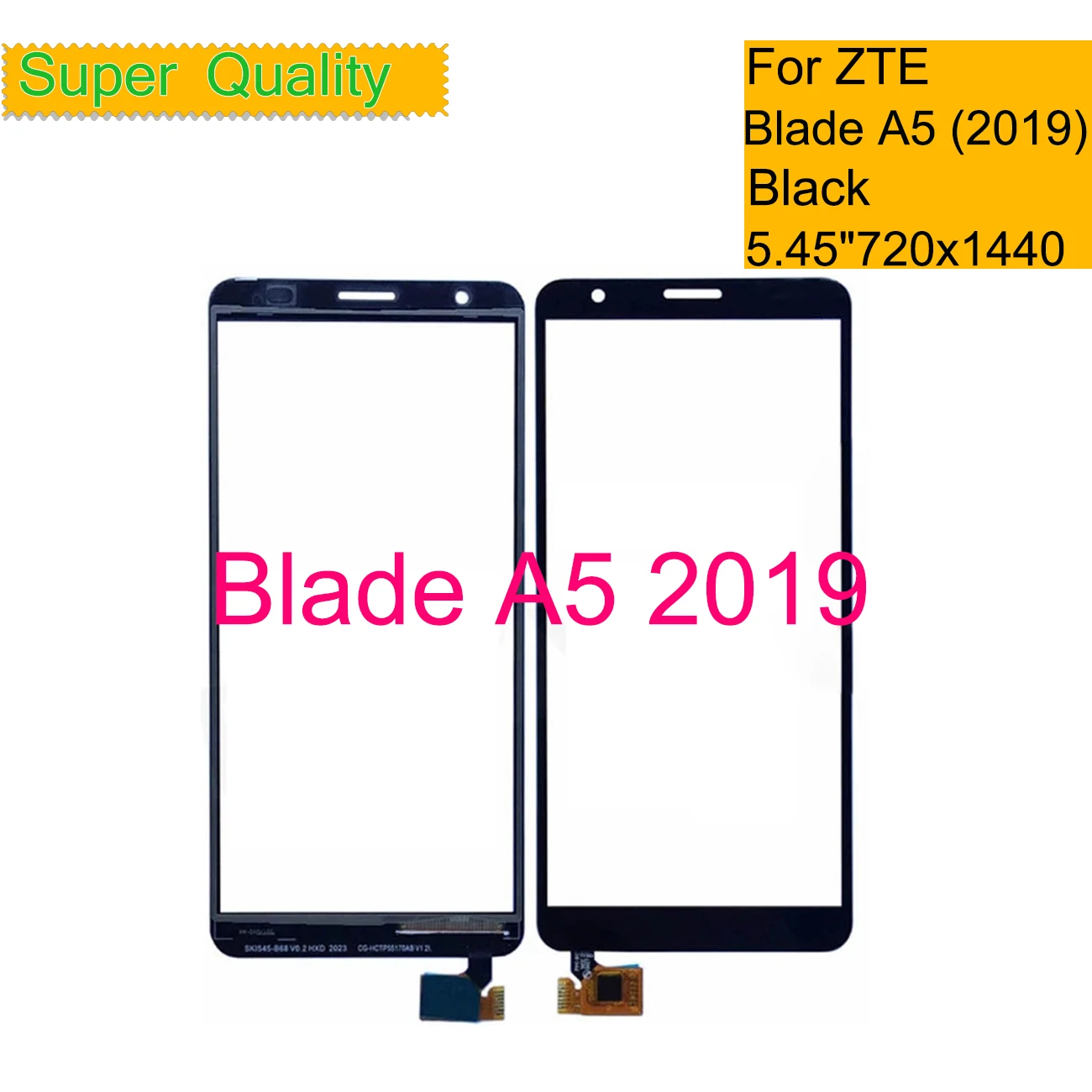 

10Pcs/Lot For ZTE Blade A5 2019 Touch Screen Digitizer Front Outer Glass Sensor A5 2019 Touch Panel LCD Glass Lens Replacement