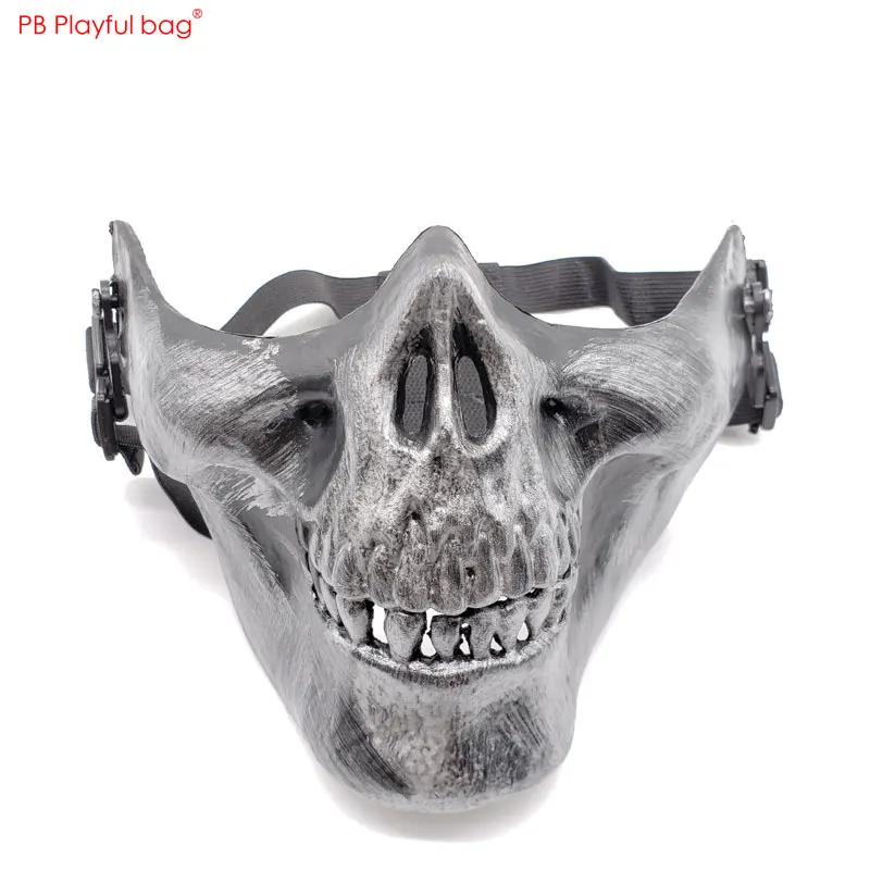 Playful bag Outdoor CS cosplay US military M03 skull half face mask Halloween Horror ghost mask Decoration toys AB94