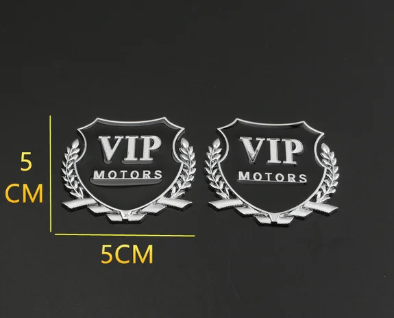 

2x 3D Auto Modified Metal JP Luxury VIP Car Trunk Side Seal Decal Badge Emblem Car Accessories