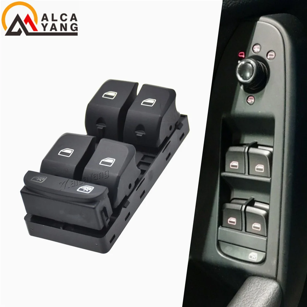 Malcayang Master Power Window Switch 8K0959851D For Audi A4 S4 Allroad Quattro B8 Q5 A5 2008 209 2010 2011 2012 2013 2014