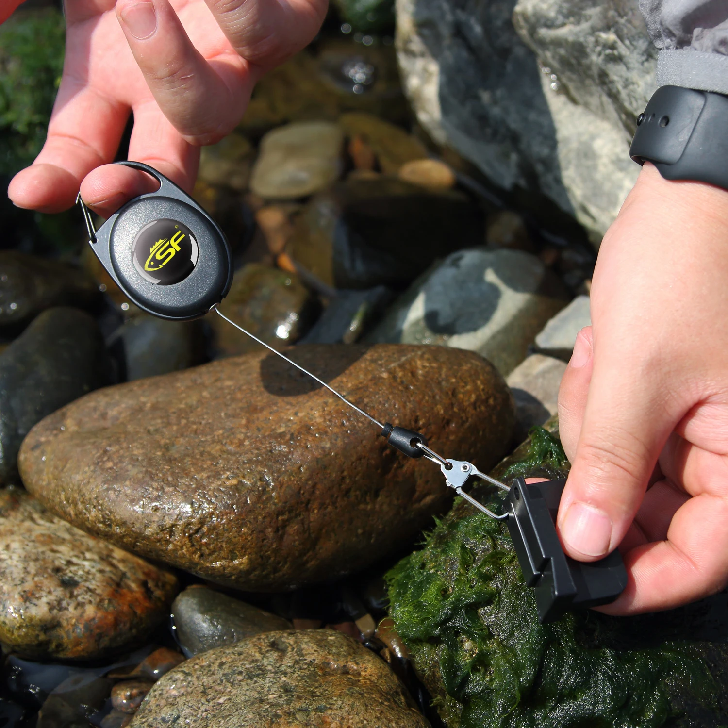 SF Fly Fishing Bead Fliles Magnetic Tippet Threader EZ Tippet Line With Zinger image 5