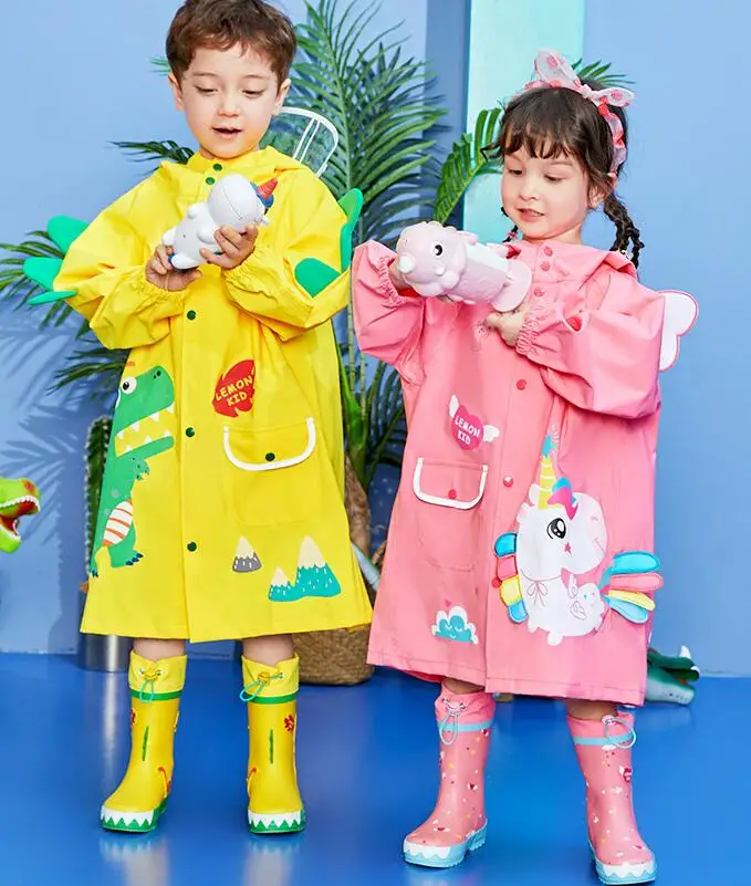 New Cute Unicorn Rain Boots Kids Boy Girls Rubber Boots New Cartoon Children Waterproof Shoes Non-slip Baby Water Shoes