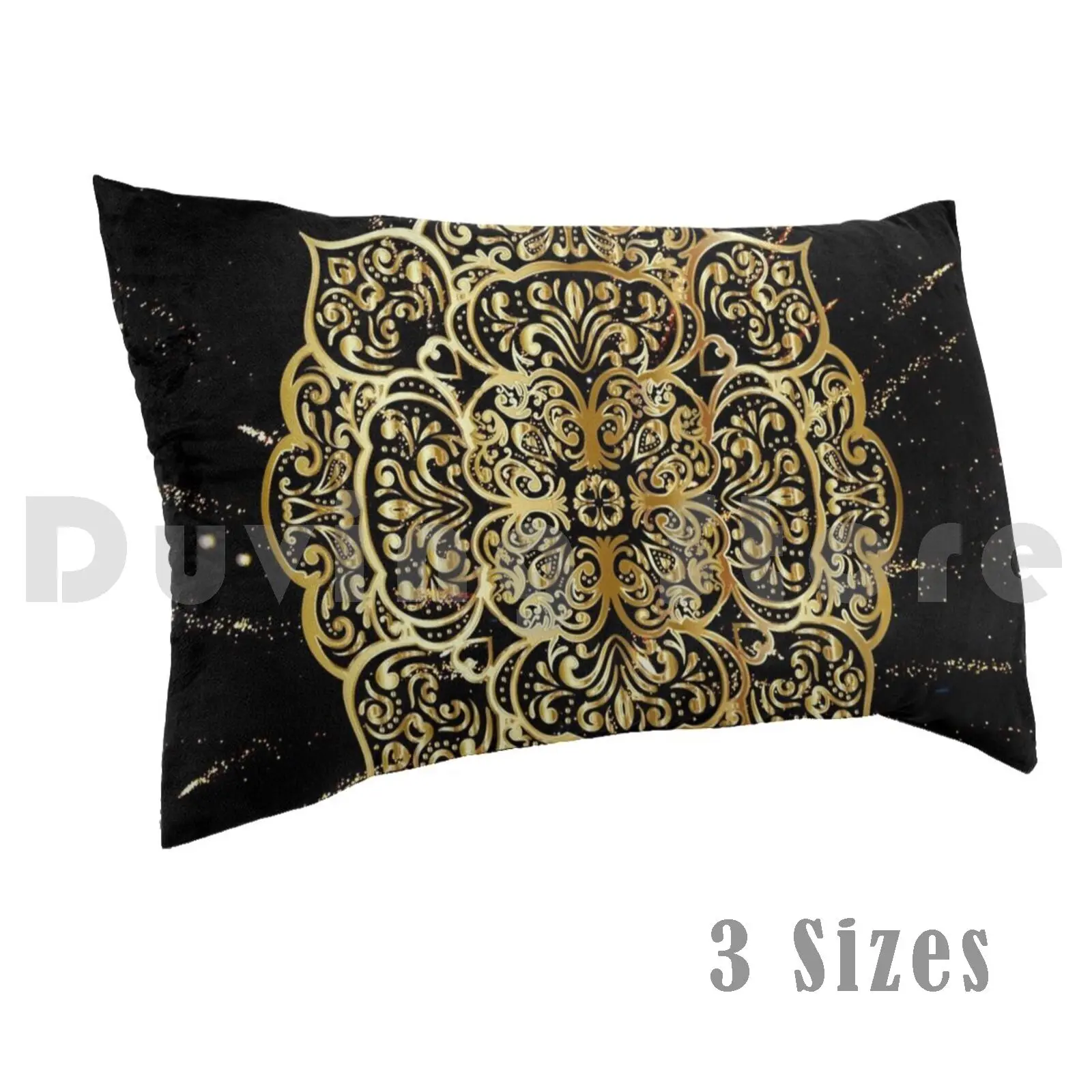 

Wonderful Golden Decorative Mandala pillow Case DIY 50 * 70 Decorative Mandala Ornamental Abstract Geometric