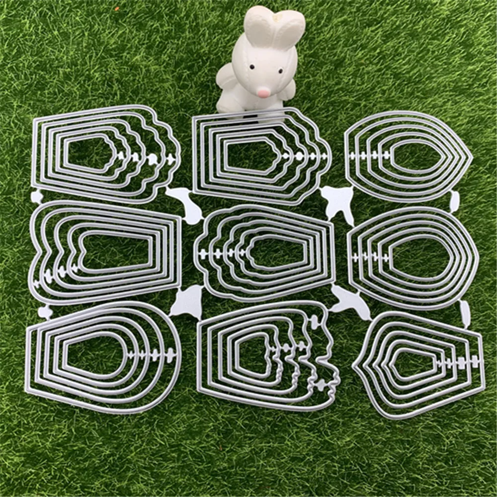 9 pcs Different Flowers Petal Metal Cutting Dies For DIY 3D Flowers Scrapbooking Album Embossing Paper Cards Decorative Crafts